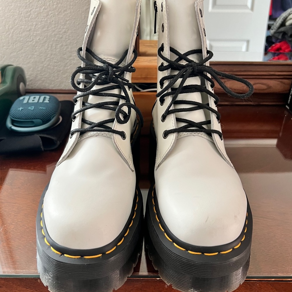 White, platform Dr. Martens size 10